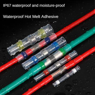 100 Pieces Solder Seal Wire Connector Kit Home Appliance Repair Car Motorcycle Marine Heat Shrinkable Butt Connector Insulat