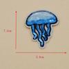 2pcs New Sequin Jellyfish Embroidered Iron on Sew Patch Badge Bag Dress Applique