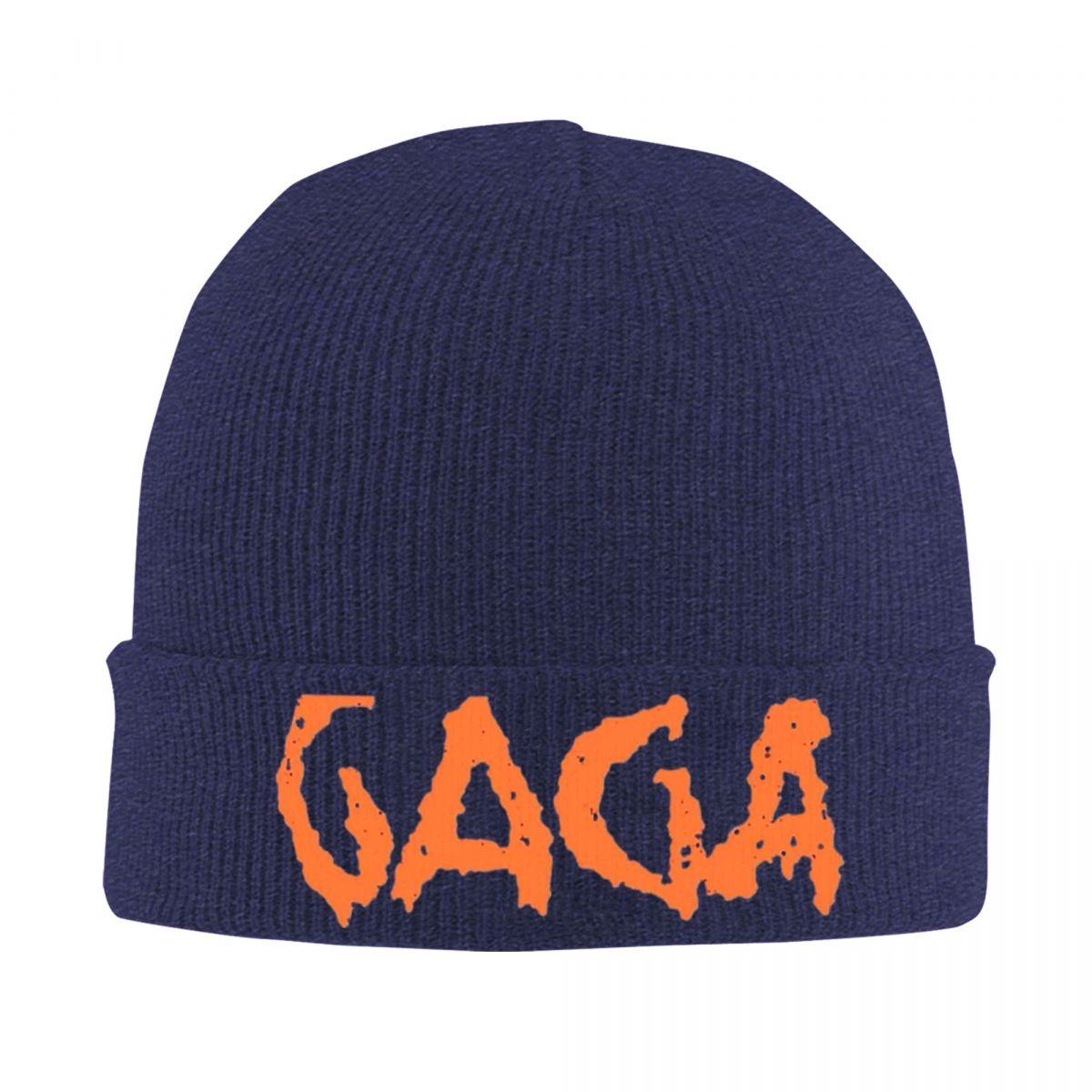 

Lady Gaga Mayhem Gaga Logo Warm Knitted Cap Fashion Bonnet Hat Autumn Winter Outdoor Beanies Hats For Unisex Adult One Size
