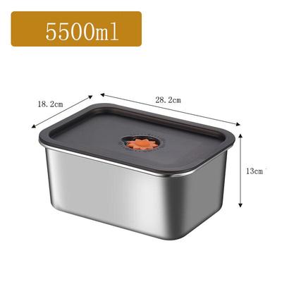 ZISIZ Sealed Stainless Steel Food Storage Container