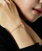 Helene Jewelry 14K Snuggle Mirror Ball And Chain Layered Gold Bracelet