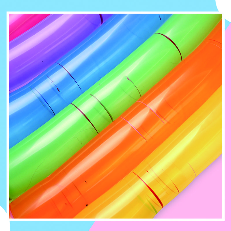 Abaoli Thick Rocket Balloon, Popular Flying And Squeaking, Sky-Rising Children's Long Balloon, Square Birthday Balloons, Ground-Pushing Event