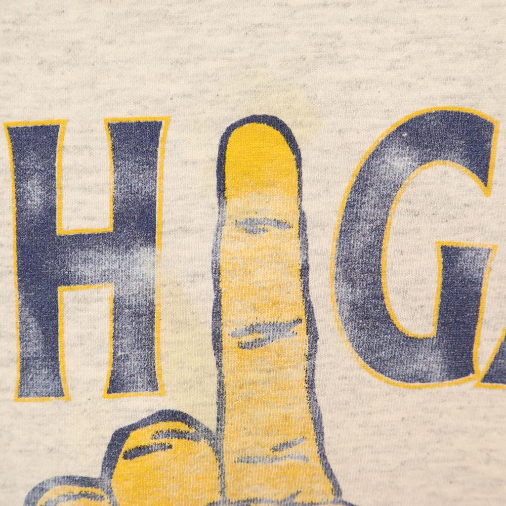 Gildan 90s Old Embroidered Tag University of Michigan Short Sleeve College T-shirt Men's Used