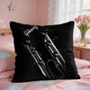 GGibson Musical Guitar Cushion Cover Square Short Plush Pillow Case Living Room Sofa Home Decor Funda X