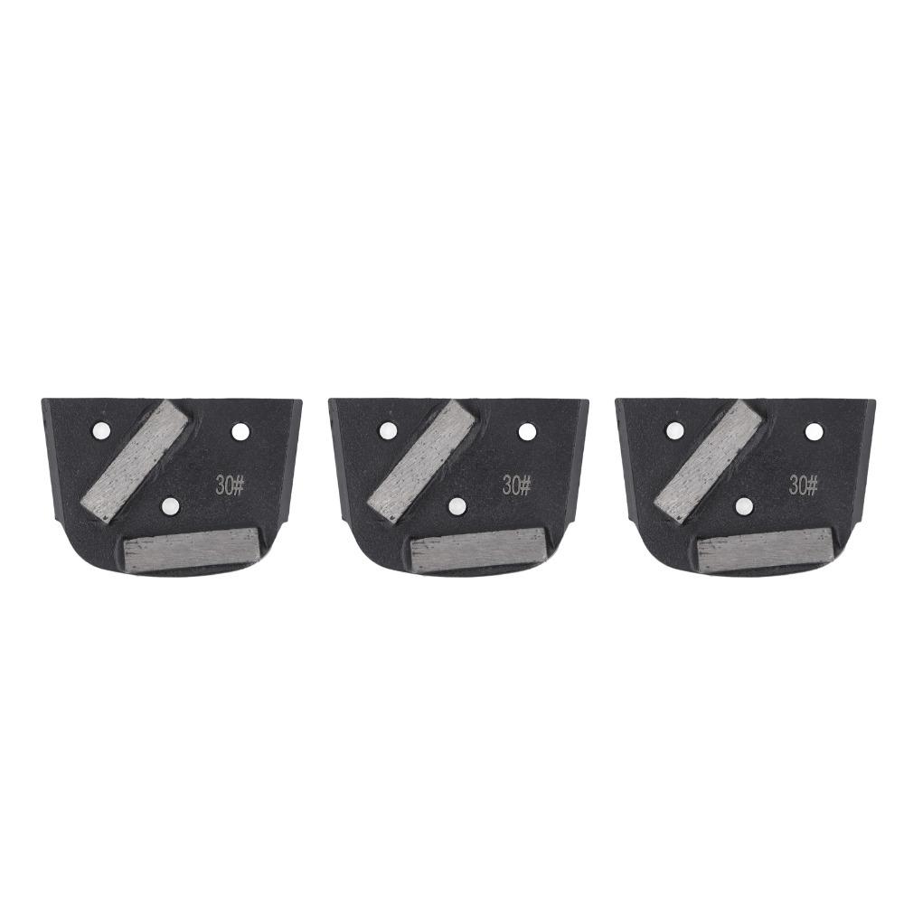 3pcs 30 Grit Concrete Grinding Disc 2 Teeth Metal Grinding Shoes Concrete Floor Grinding