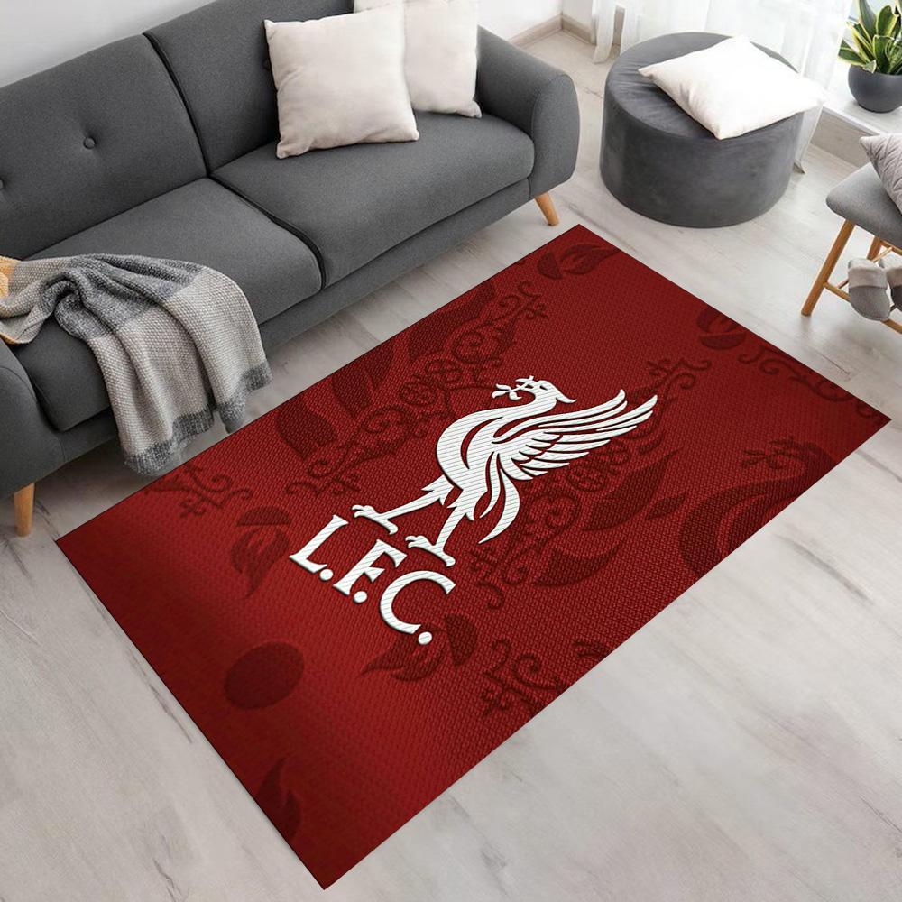 Liverpool Area Rug Suitable for Study Room Kitchen Playrooms Dormitory Anti-slip Rug Anime Office Decor Perfect Gift for Women Men