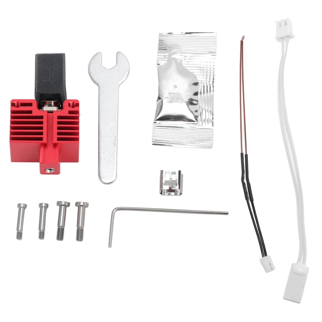 3D Printer Hotend Kit 0.4mm Hardened Steel Nozzle 60W Ceramic Heater Extruder Hot End Kit for P1S