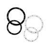 ONEFor Ceramic Case Dial Digital Bezel Men's Women's Black White Watch AccessoriesMN