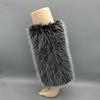 Women's Fuzzy Faux Furs Leg Warmers Furs Heels Long Boots Cuffs Cover One Pair Carnivals Boot Cover Y2K JK Uniform Socks