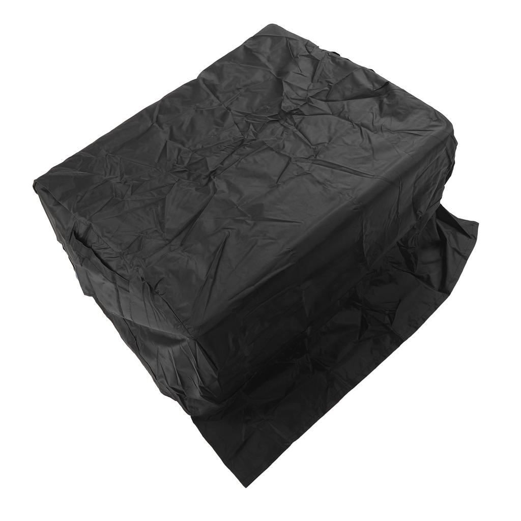 BBQ Grill Cover Waterproof Oxford Cloth Outdoor Rainproof Dustproof Sunproof Built in Grill Top Cover Grill Cover Black
