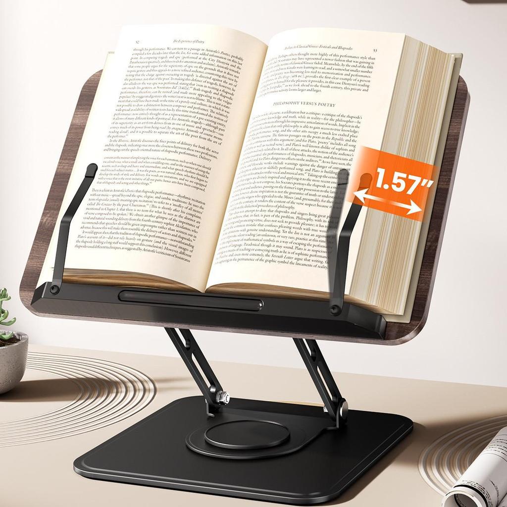 Height Adjustable 360° Rotating Book Stand and Holder B7