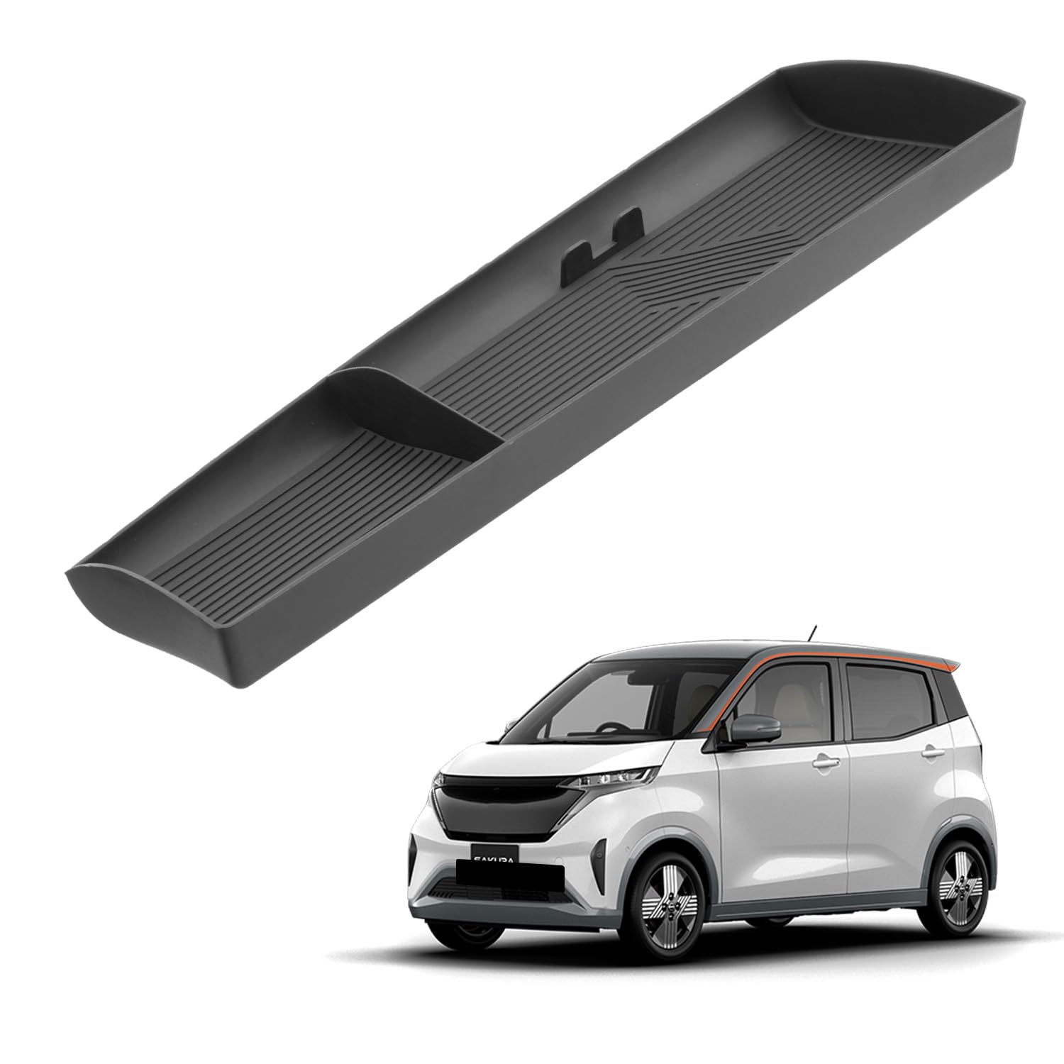 

HUAHAO Nissan Passenger Seat Car Storage Box with and Noise Easy to Nissan Sakura Custom Parts Sakura-specific Tray/Console Box, Non-Slip Design, чёрный