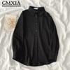 Women's Fashion Casual Leisure Solid Color Print Long Sleeve POLO Neck Blouses & Shirts