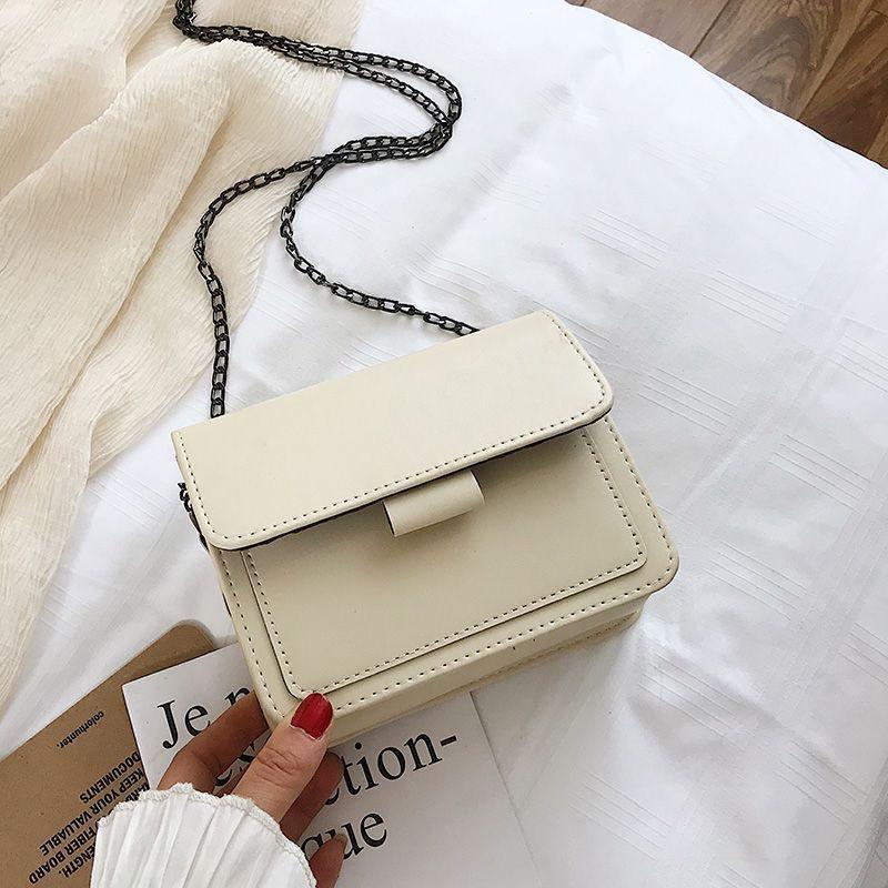 New Small Bag Women's 2023 Spring New Fashion INS Trendy Wide Shoulder Strap Small Square Bag Retro One Shoulder Crossbody Bag