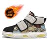 Winter men's outdoor Velcro snow boots thickened non-slip thick-soled cotton shoes warm and velvet high-top new men's shoes