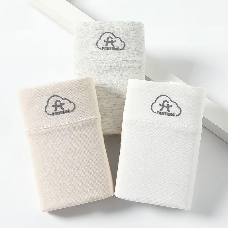 Fenteng Women's High-Waist Antibacterial Cloud Cotton Underwear (3-Pack)