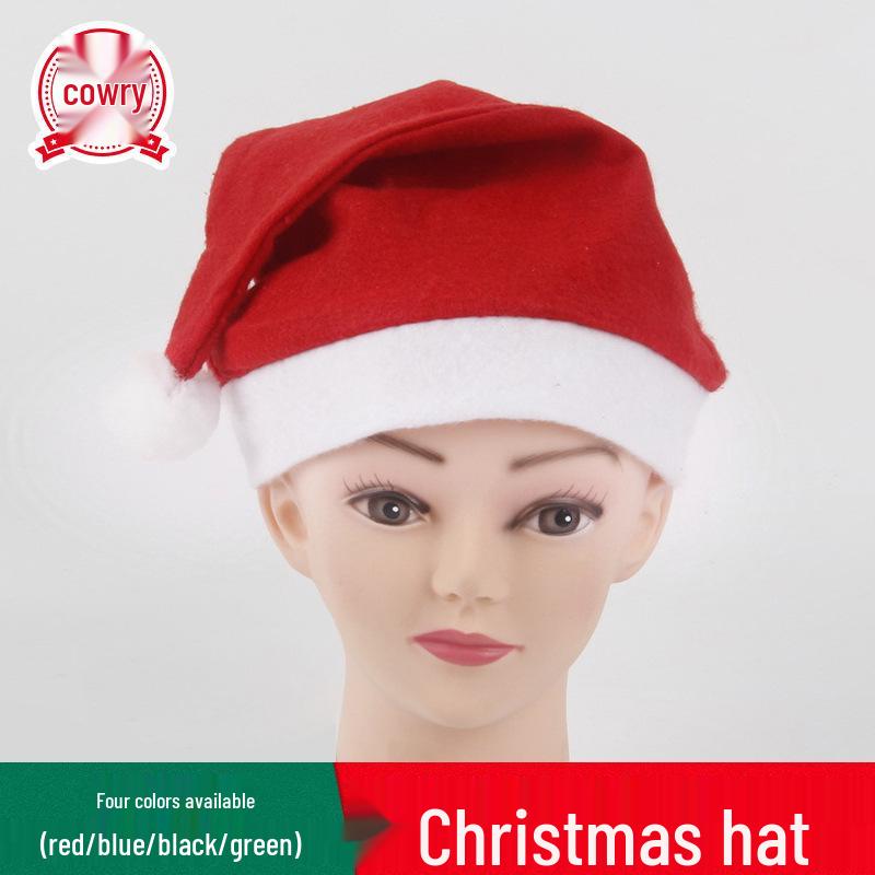 Christmas Tree Plain Non-Woven Hat for Adults & Children - Festive Holiday Party Decoration