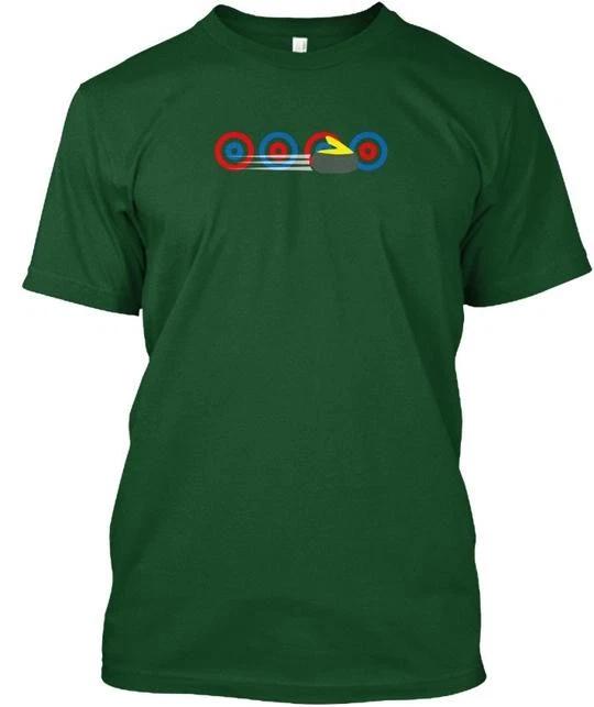 Curling Funny Usa Cute Team Sport T-shirt Made in the USA Size S to 5XL S