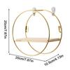 1Pc Wall Storage Rack Iron Art Wall Shelf Multi-Function Hanging Holder For Home Kitchen Bathroom Small Items Organizer