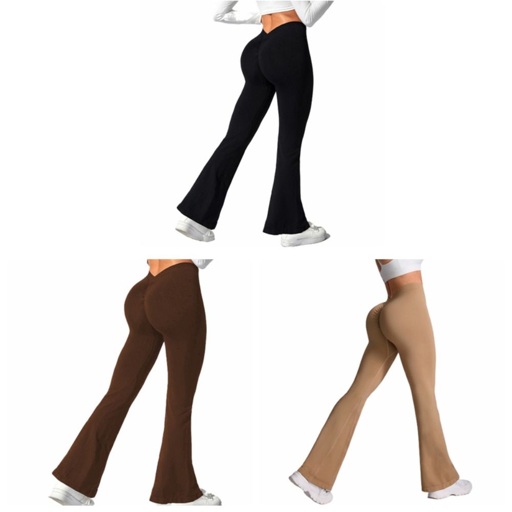 V-Waist Sports Fitness Leggings Hip-lifting Yoga Seamless Leggings Yoga Sports Pants  Girls
