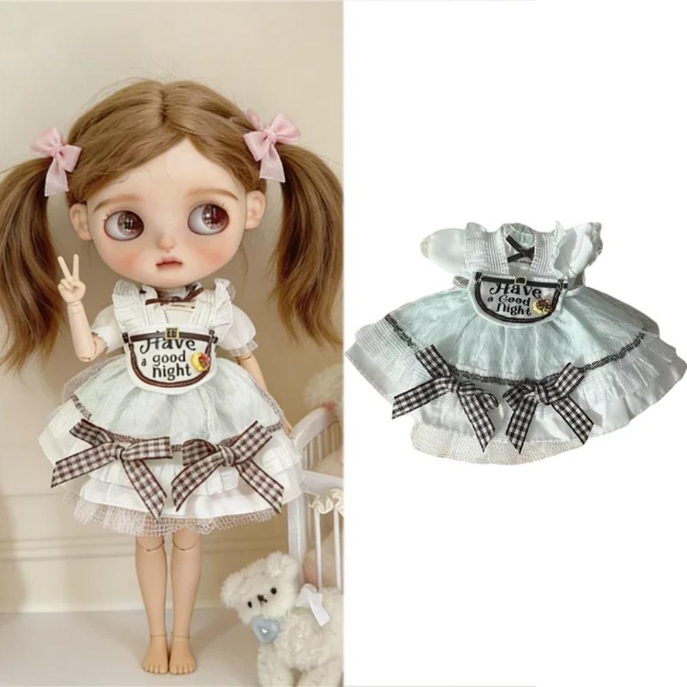 Per Bambola Blythe Cappotto Coniglietto Dolce Vestito Abbigliamento Pizzo Vestito Principessa Vestiti Carini per Bambina Per Bambola BJD 6/1 OB24 OB22 Accessori