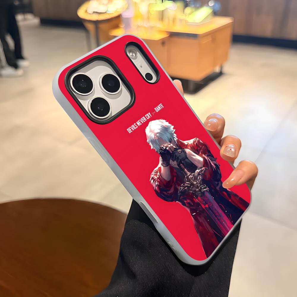 Game D-Devil May Cry DMC Phone Case For IPhone 17 Air 16 E 15 14 Plus 13 12 11 Pro Max Jelly 2 In 1 Protective Case