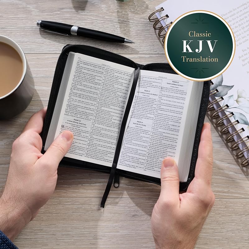 KJV Mini Pocket Edition: Zippered Black