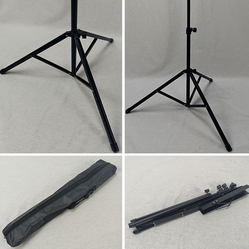 Music Stand Portable Adjustable Foldable Iron Rubber PP for Guitar Players Instrument Accessories