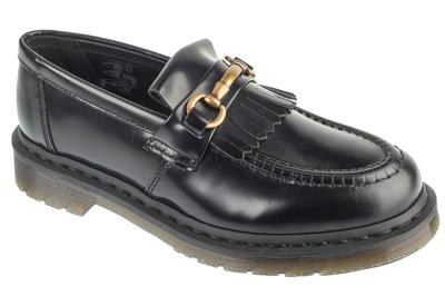 Adrian Snaffle, Unisex Black Moccasins