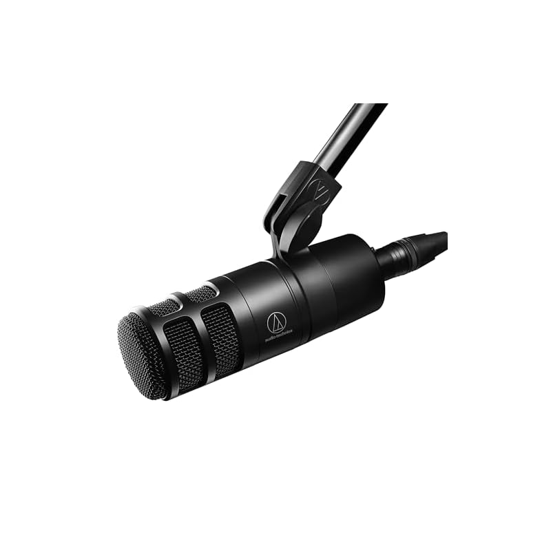 Audio-Technica AT2040 Dynamic Microphone, Supercardioid, XLR, Built-in Pop Filter, for Podcasts, Audiobooks, Game Commentary, Video Streaming, Black
