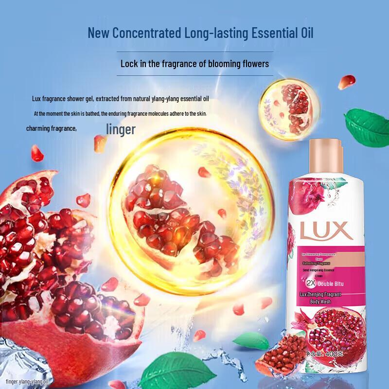 Lux Icy Pomegranate & Ice Cool Shower Gel Summer Set