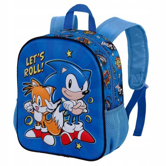Plecak Do Przedszkola Wycieczkowy Jeż Sonik Sonic Wypukły 3D