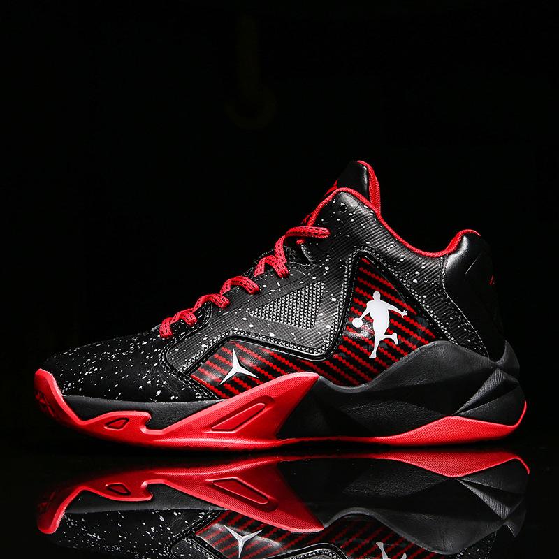 

Breathable Kids Basketball Shoes - Wear-Resistant, Elastic, Non-Slip, Outdoor Comfort Fabric 35 чёрный/красный