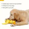 Quacky Delight Interactive Dog Snack Dispenser Squeak Toy for Puppy Training Mental Stimulation Durable Chew Resistant Easy To