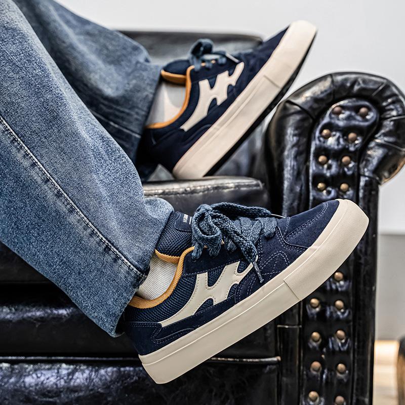 Herren Sportschuhe Herrenschuhe Weichsohlige Rutschfeste Lässige Board-Schuhe Student Schnürschuhe Outdoor Reiseschuhe