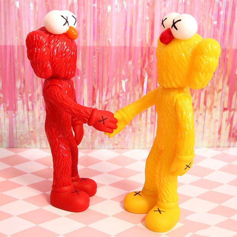 Vibrant 12-inch Kaws Exhibition Sesame Street Kaws Bff Pvc Doll For Collectors