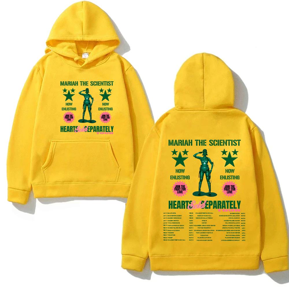 Mariah The Scientist Hearts Sold Separately Tour 2026 Hoodie with Pocket  Sweatshirt Long-sleeved Simplicity Men/women Pullover