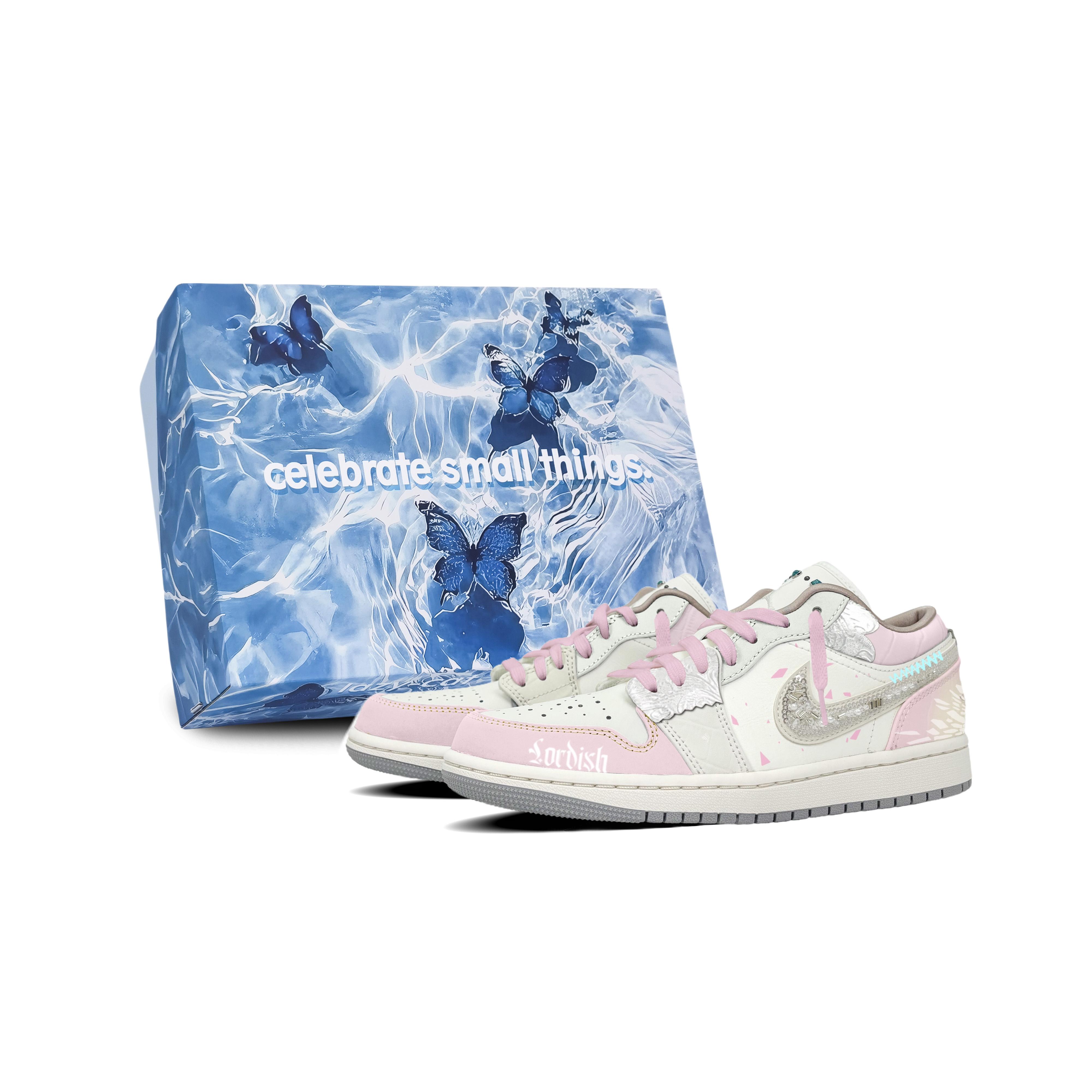 

Jordan Air Jordan 1 Abrasion Resistant Low top Vintage Basketball Shoes Women s Pink White IH7323-100(Team188-S-BOX) 38