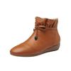 Fashion Women's Autumn Winter New Bow Solid Color Short Boots European American 2024 Fashion Size 34-44 3cm Thick Sole Ankle Boots