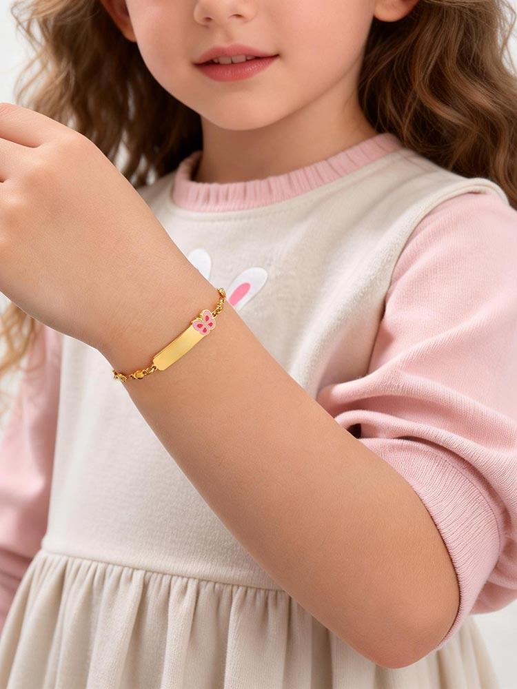 Engraving Custom Name Curved Cross Chain Bracelet for Baby Heart Chain Bracelets Stainless Steel Name Anniversary Jewelry Gift