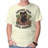 Unisex Crew Neck T-Shirt Support Your Local Gardener Graphic Short Sleeve Casual Tee