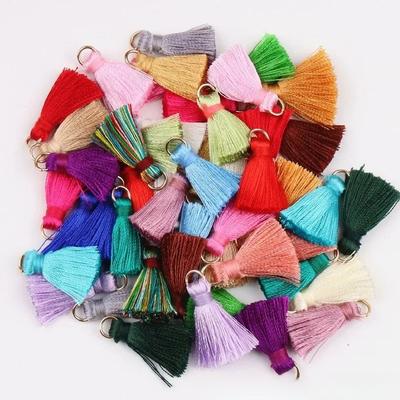 20 stuks Polyester Versiering Franje Kwastje Naaien Gordijnen Accessoires DIY Sleutelhanger Mobiele Telefoon Riempjes Hanger Kwastjes voor Sieraden Maken.