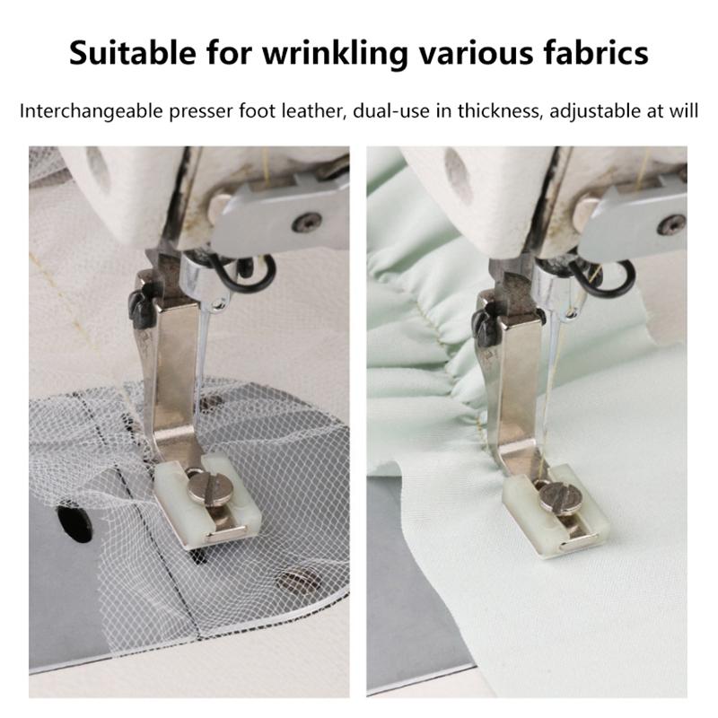 T950 Plastic Picioruș Presor Industrial pentru Cusut Grosime și Subțire Reglabile Închidere Încrețit Picioruș pentru Pliuri Teflon