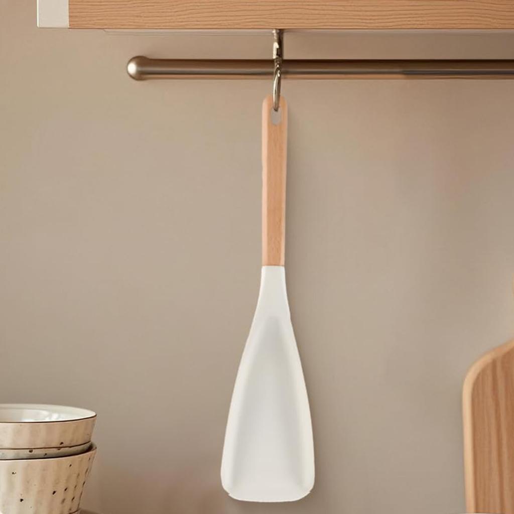 Yousheng Silicone Cooking Spoons Food-Grade Kitchen Spatula Heat Resistant Non-Stick Spatula Spoon for Stirring And Serving