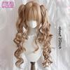 Double Ponytail Synthetic Wig for Women Lolita Clip-On Style Double Ponytail Wig Suitable for Role Playing Christmas Halloween