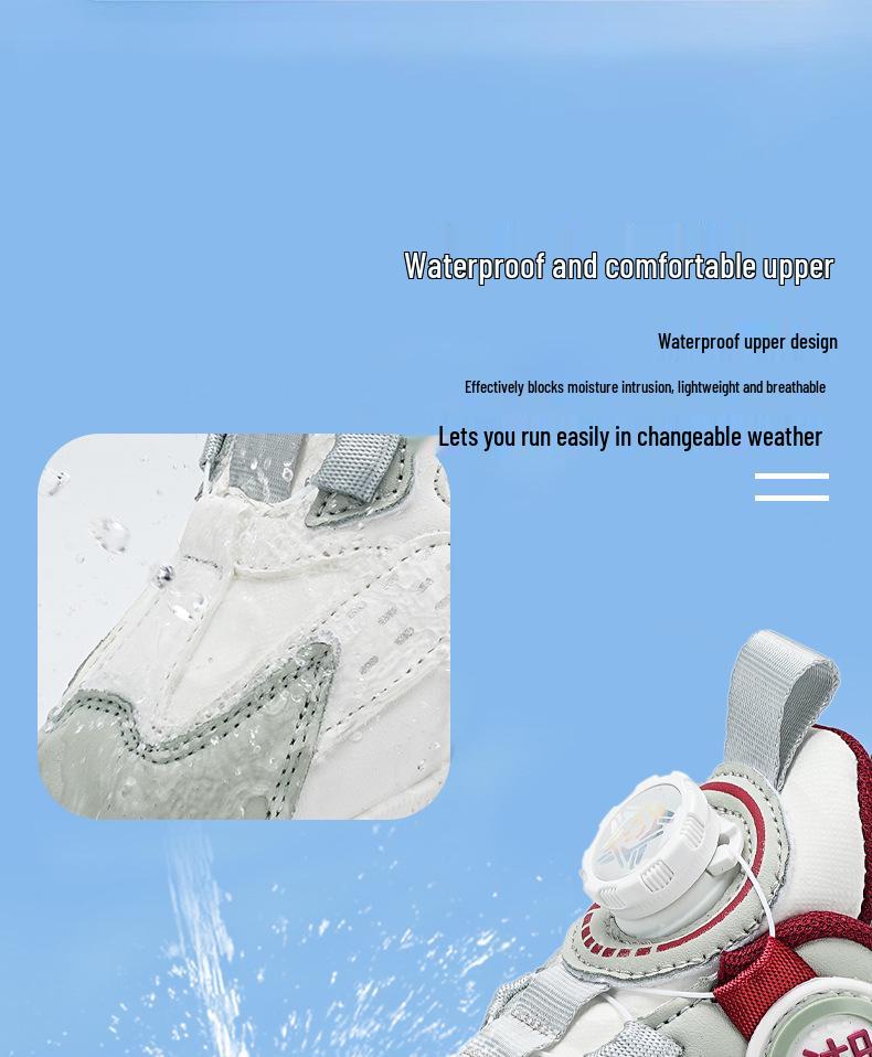 Jungen Sportschuhe 2025 Herbst/Winter Leder Wasserdicht – Rutschfeste Weiche Sohle Laufschuhe Papa Schuhe