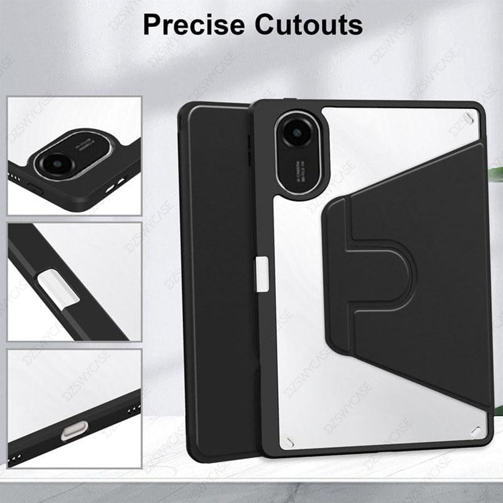 Rotating Case for Redmi Pad 2 11 Inch , 360° Protective Cover, Auto Sleep/Wake with Pencil Holder Case