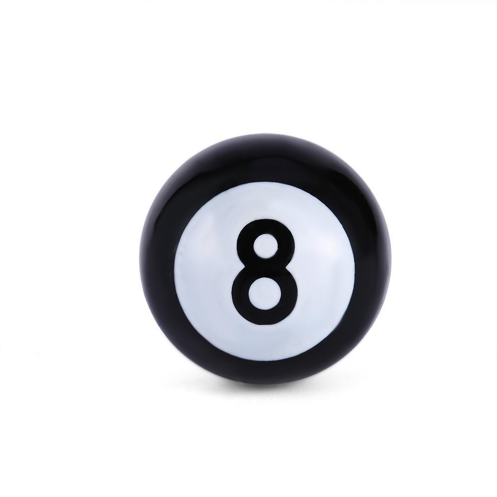 Qiilu Luftventilkappe, 0,3 Zoll (8 mm), Schwarz, 8 Kugeln, Für Motorräder, Autos,