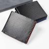 Capacity Ticket Holder Bank Card Carbon Fiber Wallets Men's Wallet Coin Purse ID Credit Card Holder