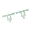 1 Pair Clogs Shoes Tail Wing Decor ABS Slippers Tail Fin Decoration Pendant Ornament Fluorescent